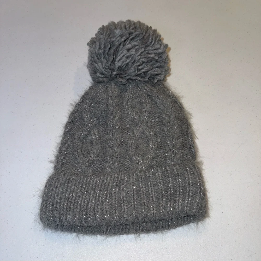 Children’s‎ Place Winter Hat NWT Gray Pom On Top Lg/xl